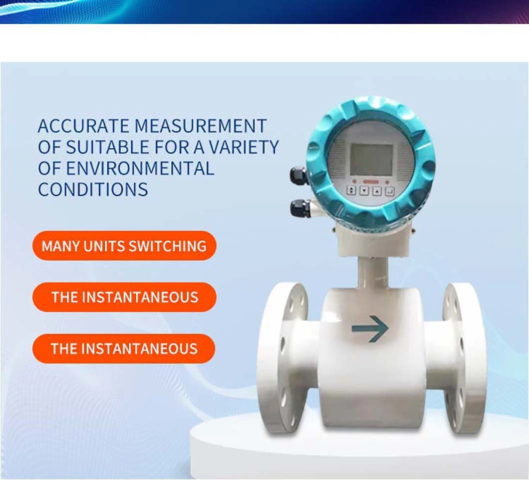 F46 Corrosive Liquid Flow Meter Smart Transducers Hydrogen Sulfide Empty Pipe Alarm Output Flow Meter