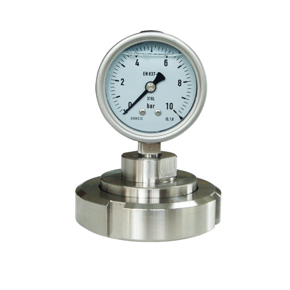 2.5 Inch 63mm Diaphragm Seal Pressure Gauge Ss 316L Case and Seal Ce Approved