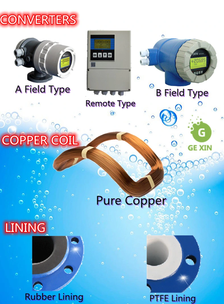 Electronic Magnetic Flow Meter Measure Sea Water