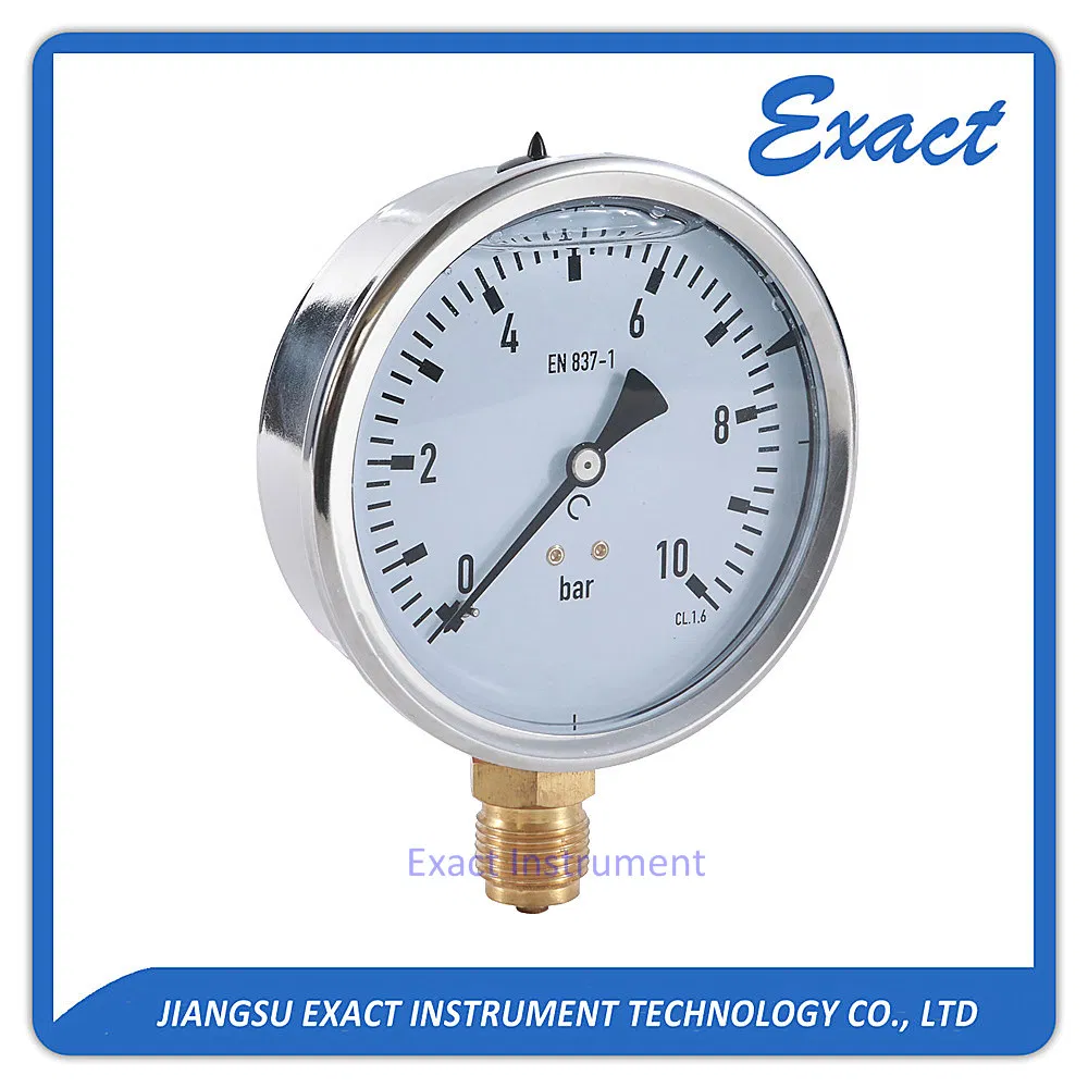 Composé de vide manomètre général manomètre laiton acier inoxydable