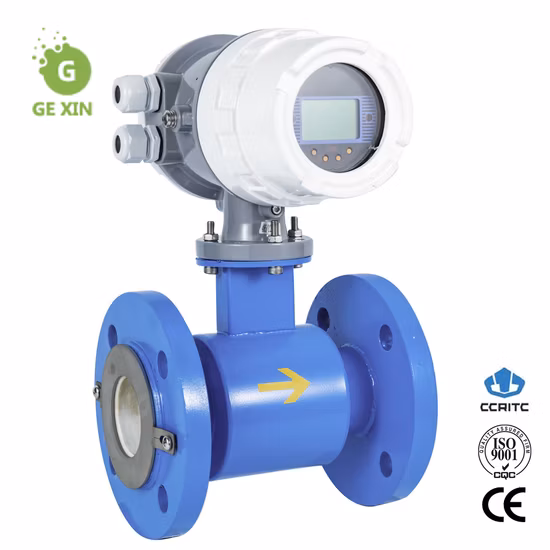 Le débitmètre magnétique électronique mesure l'eau de mer