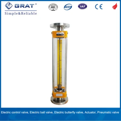 Rotamètre d'air de débitmètre de tube de verre anticorrosion Lzb